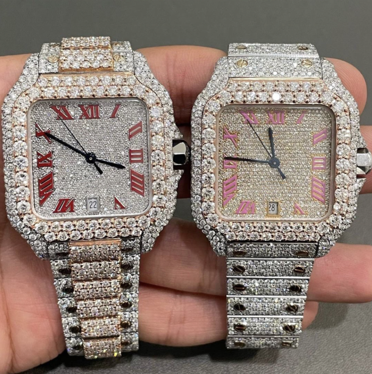 VVS Moissanite Iced Out Watches - ‎ Moissanite Jewelry 