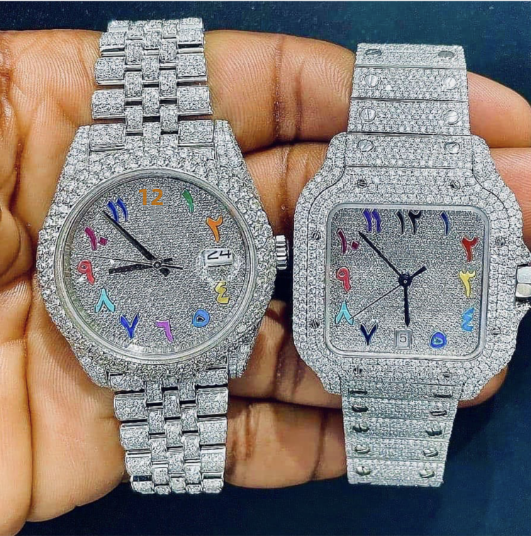 VVS Moissanite Iced Out Watches - ‎ Moissanite Jewelry 