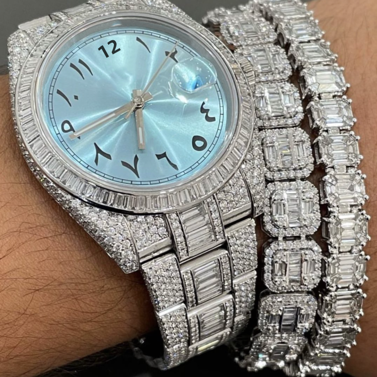 VVS Moissanite Iced Out Watches - ‎ Moissanite Jewelry 