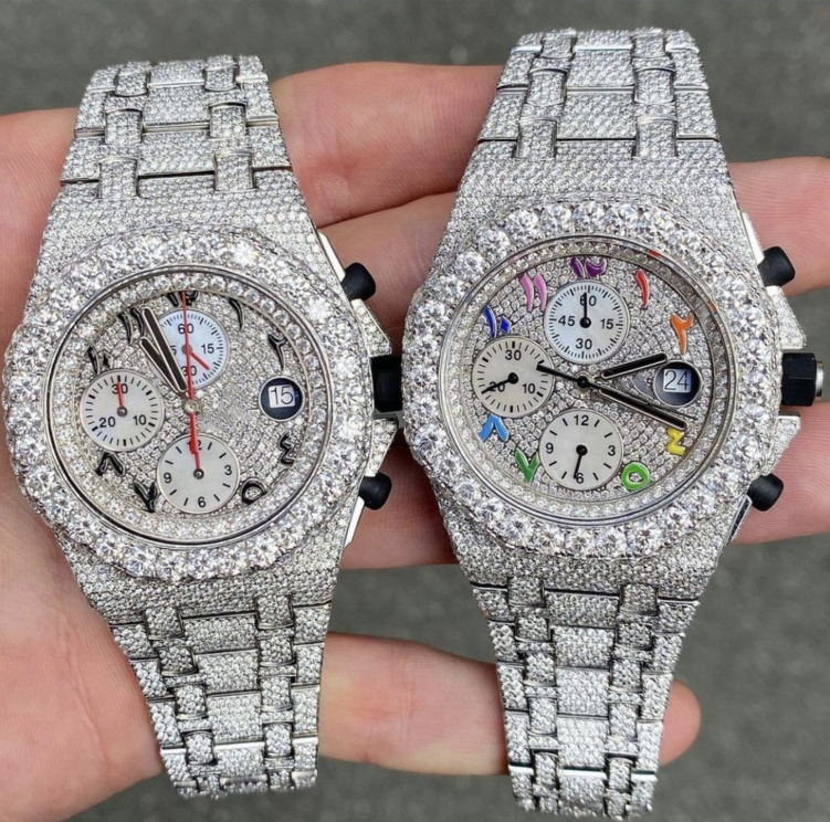 VVS Moissanite Iced Out Watches - ‎ Moissanite Jewelry 